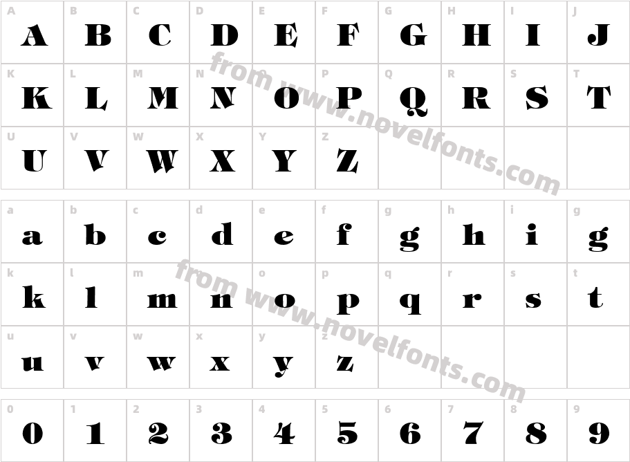 Sophisticate Black S Si BoldCharacter Map