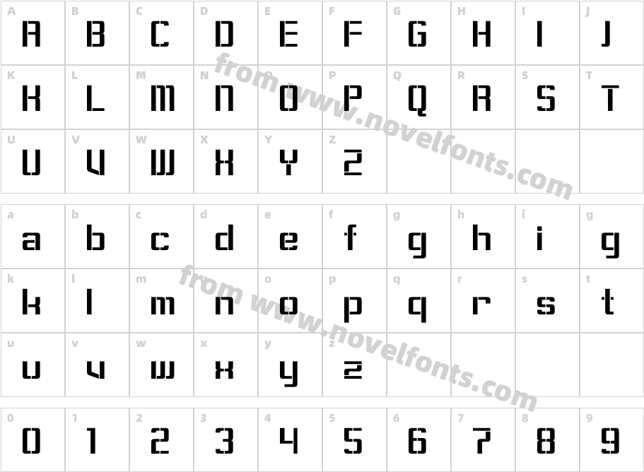 SorensonCharacter Map