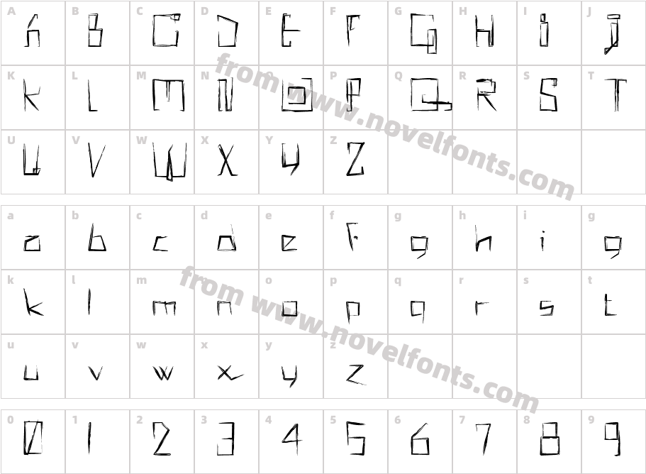 !MISQOT DemiBoldCharacter Map