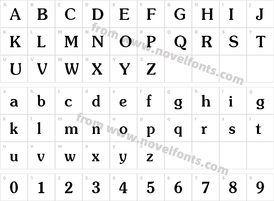 Soutane BoldCharacter Map