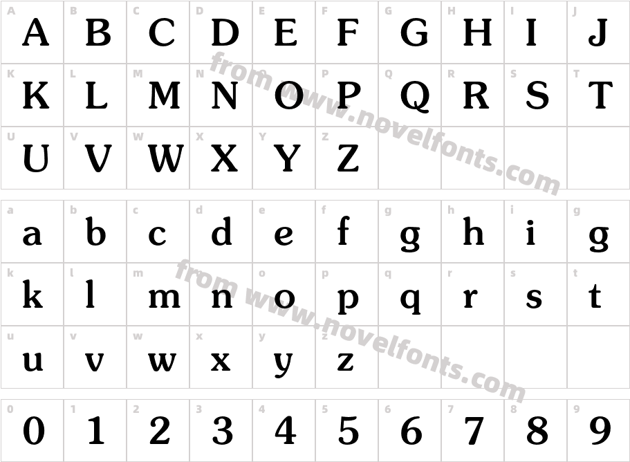 Souvenir-MediumCharacter Map