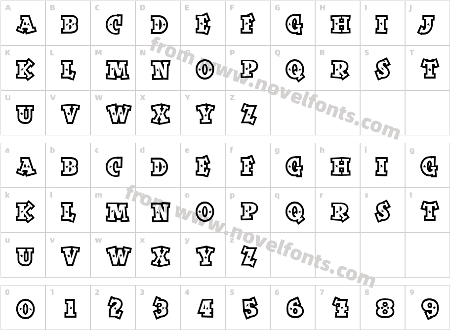 SpaceOutOpenCharacter Map