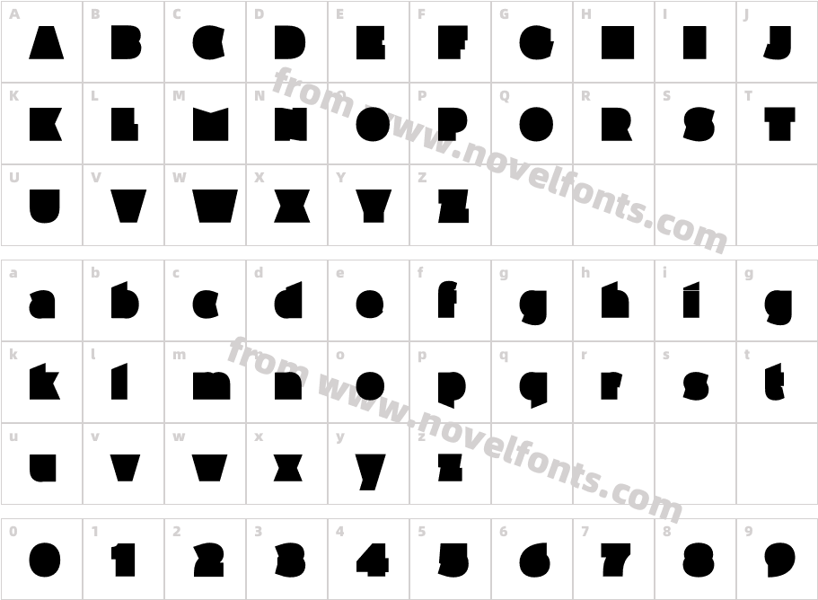 Spade RegularCharacter Map