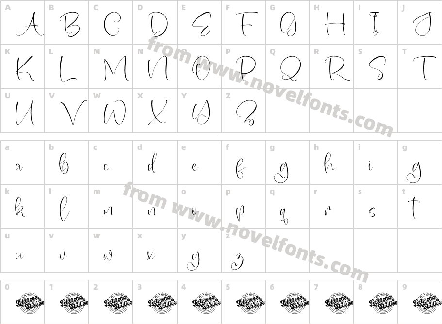 Sparkle Perfection DEMO VERSIONCharacter Map