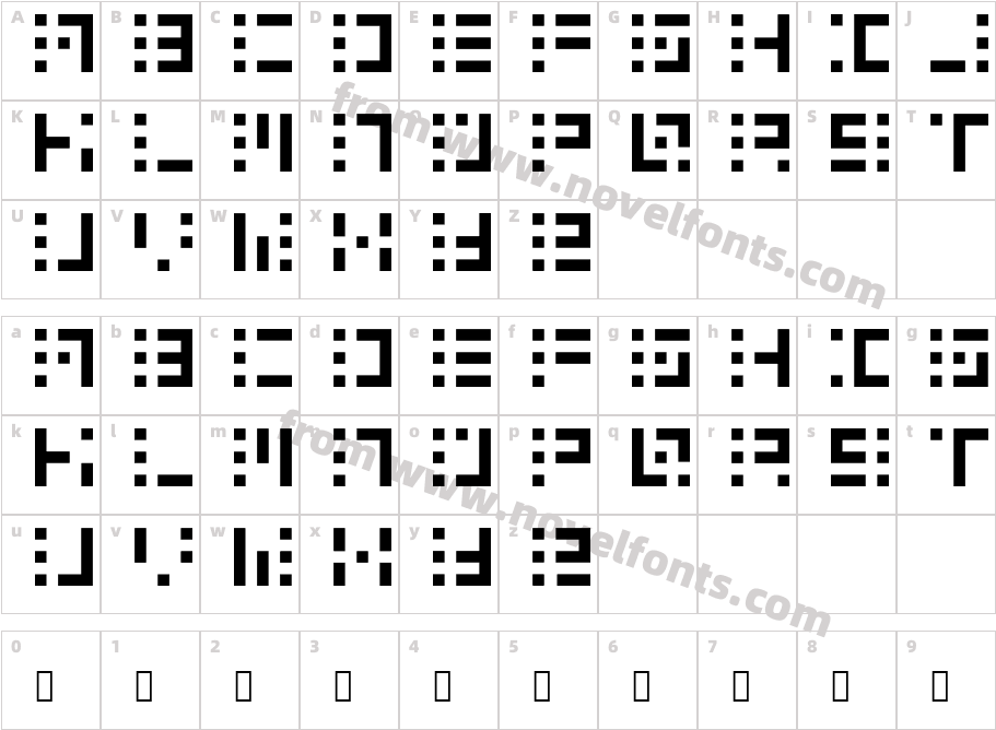 Speakerbox RegularCharacter Map