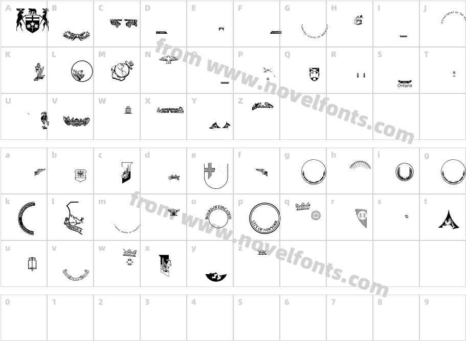 Special SealsP02Character Map