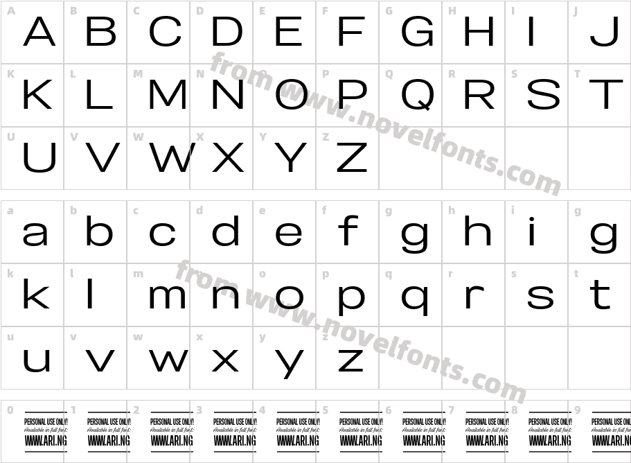 Specify PERSONAL Expanded MediumCharacter Map