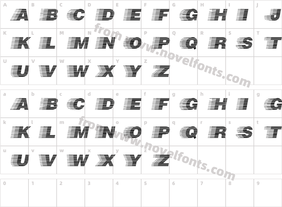 SpeedwayCharacter Map