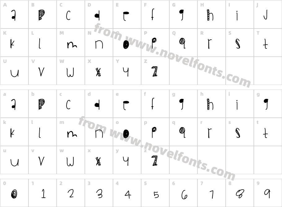 Spizike HandCharacter Map