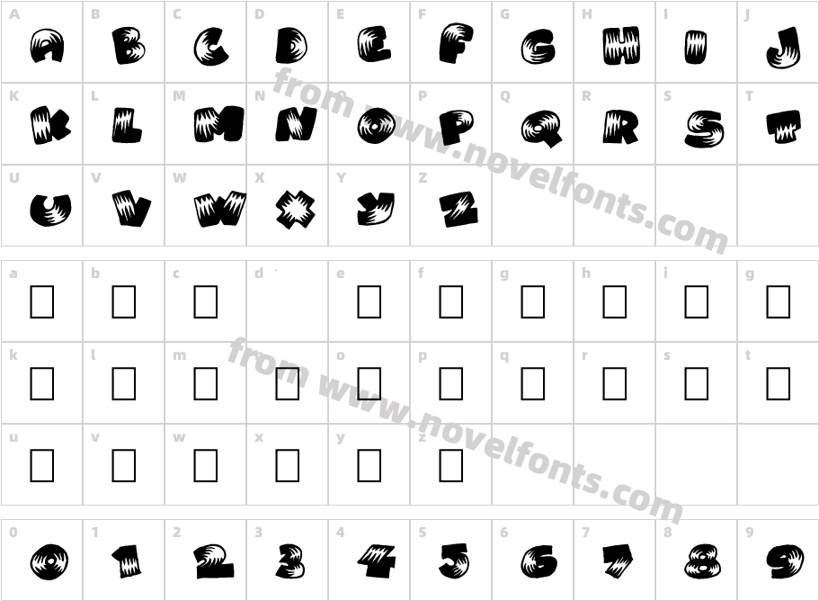 Brightoon PlainCharacter Map