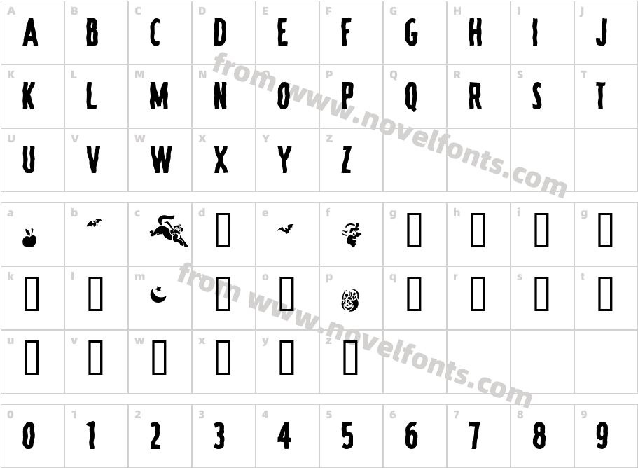 SpookyCharacter Map