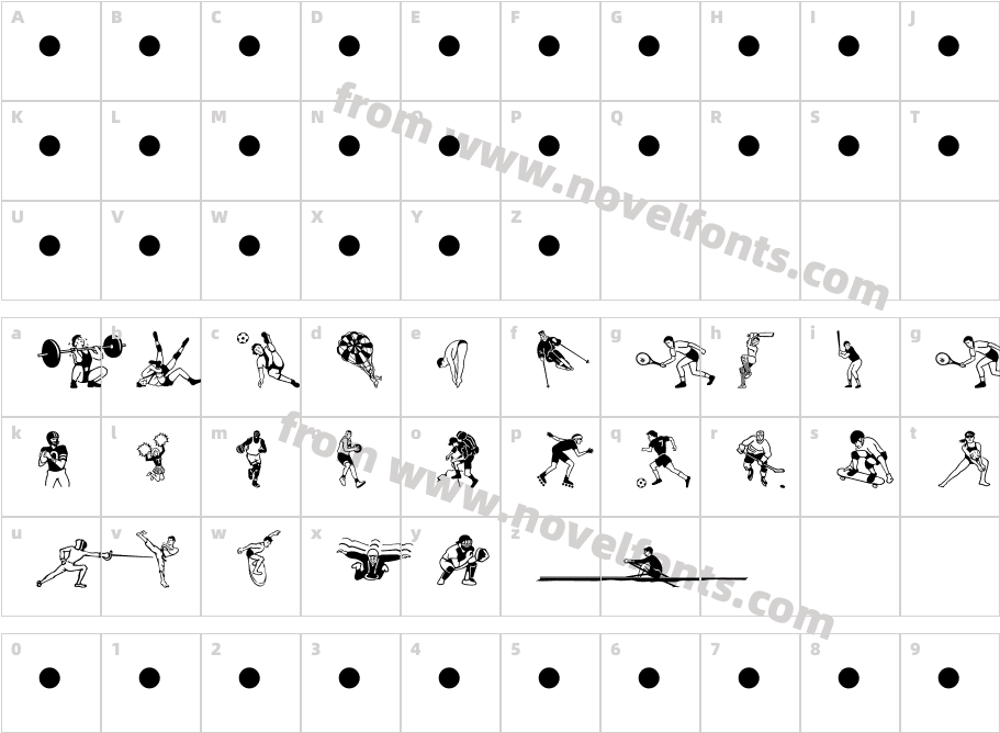 Sports Four MTCharacter Map