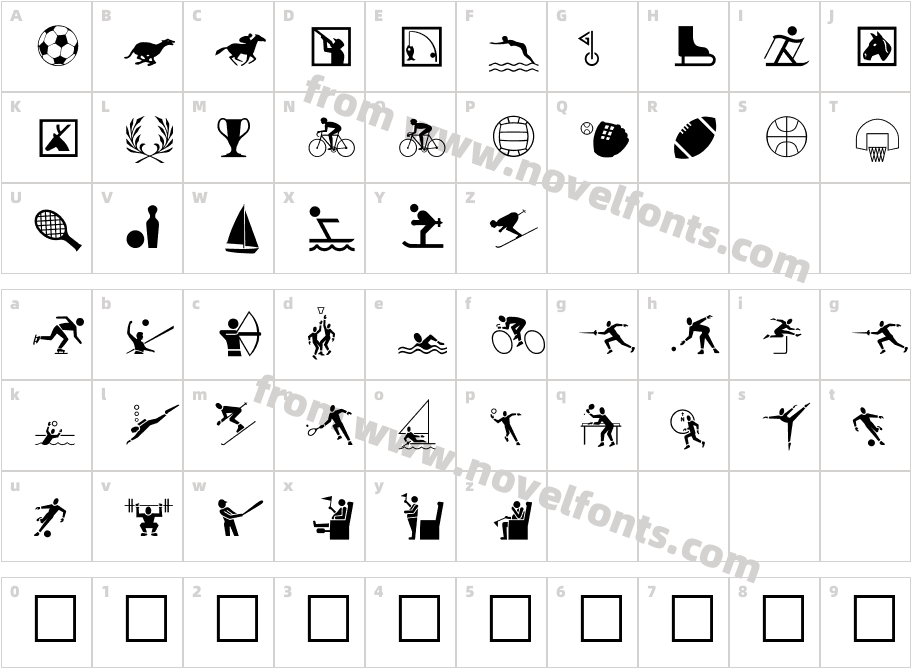 Sports One MTCharacter Map