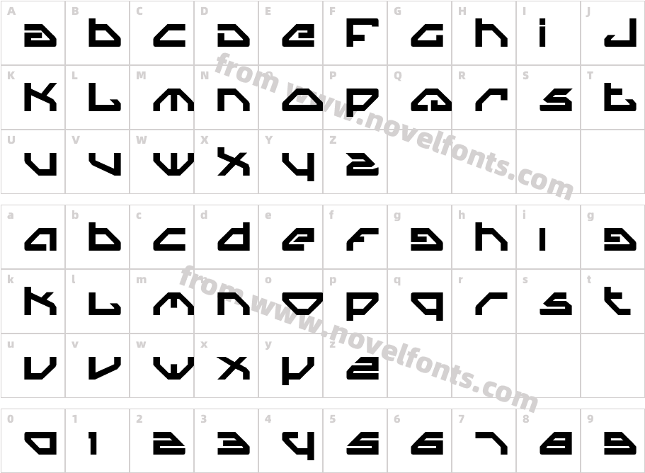 Spylord BoldCharacter Map