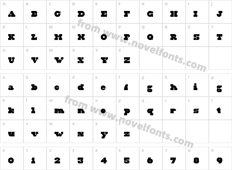 Squabble RegularCharacter Map