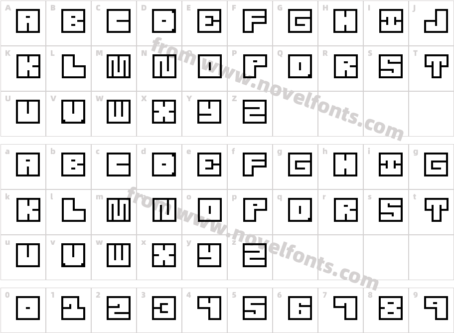 Square Limit MCECharacter Map