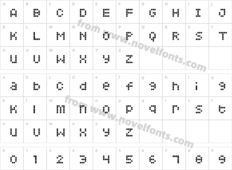 Squarodynamic 08Character Map