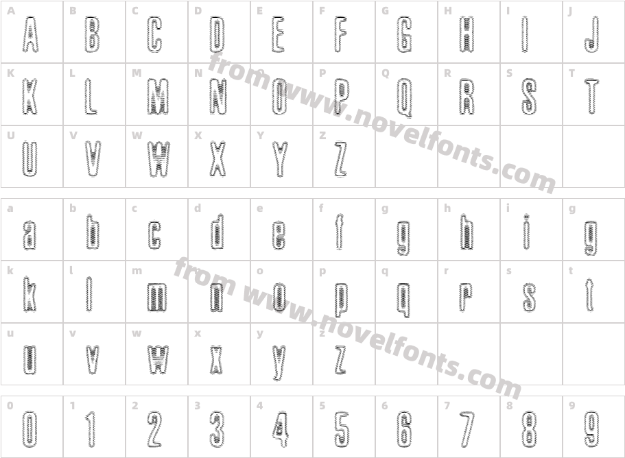 Brillo LightCharacter Map