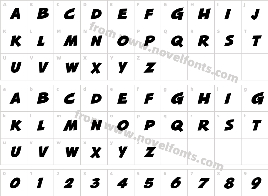 Squash MNCharacter Map