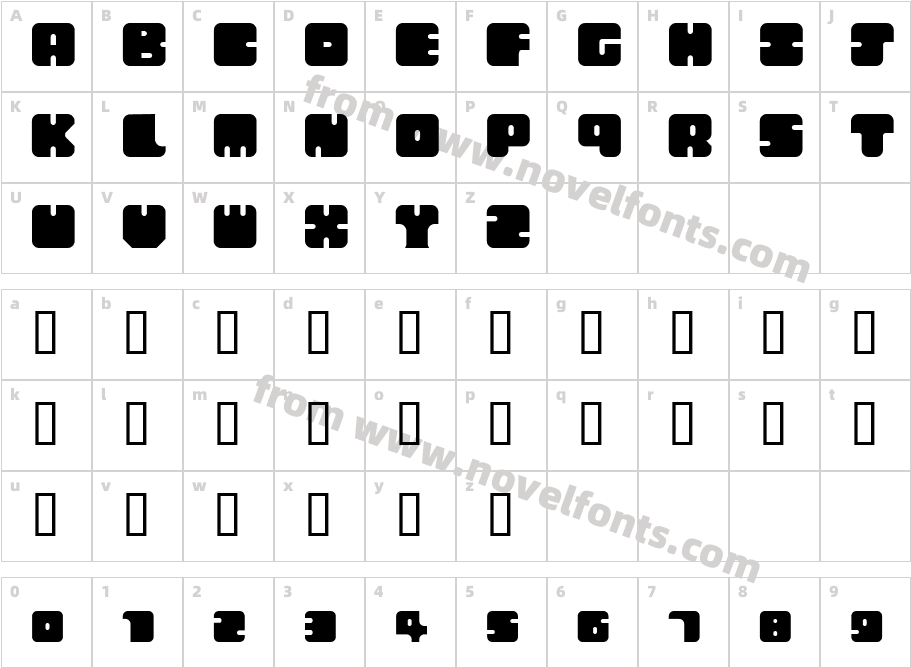 Squircle Cirquare qubiq regCharacter Map