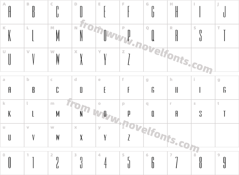 Squish Deco MediumCharacter Map