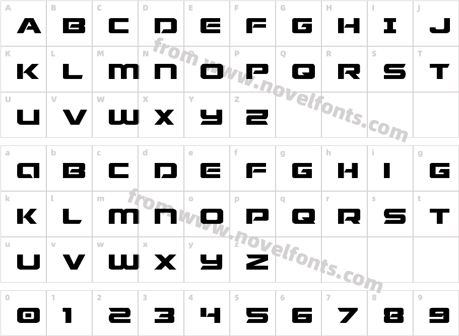 Starduster ExpandedCharacter Map