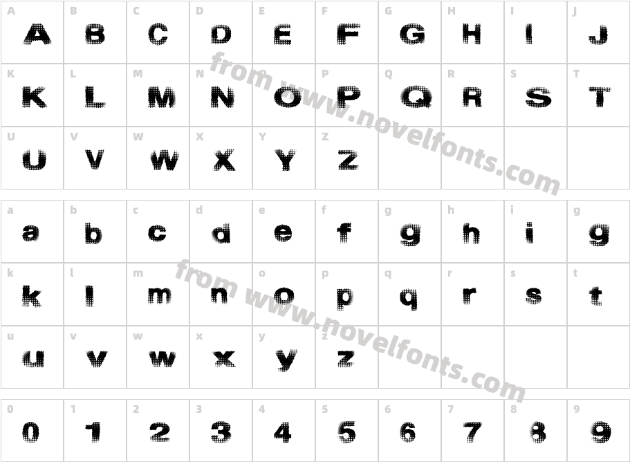 Start MenuCharacter Map