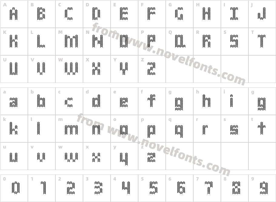 Stitch RegularCharacter Map