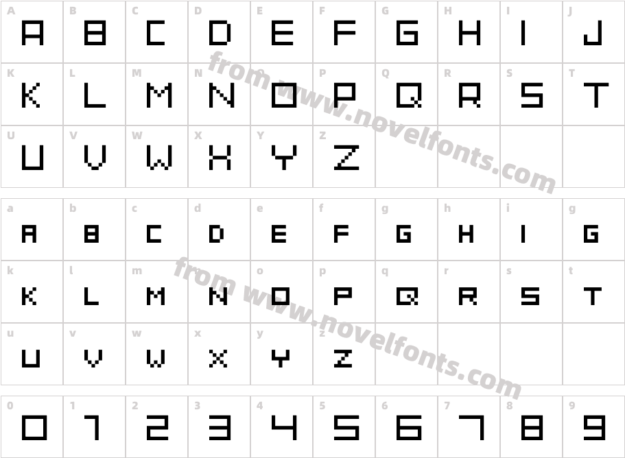 StraightlineCharacter Map