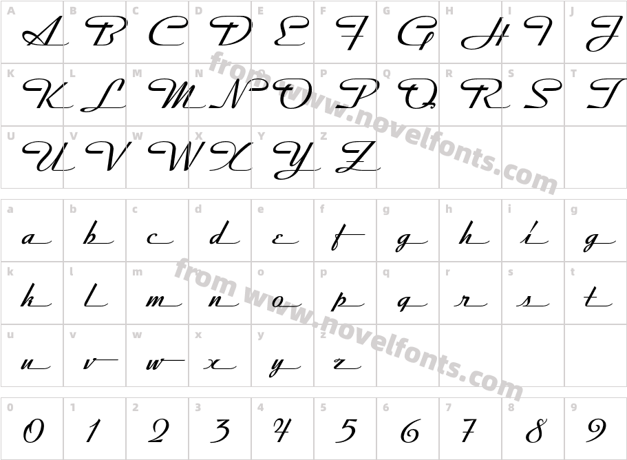 Streamline Light ExtendedCharacter Map