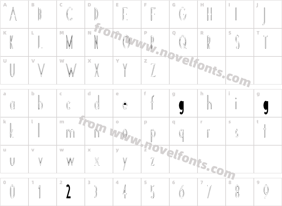 Stretch Hollow LightCharacter Map