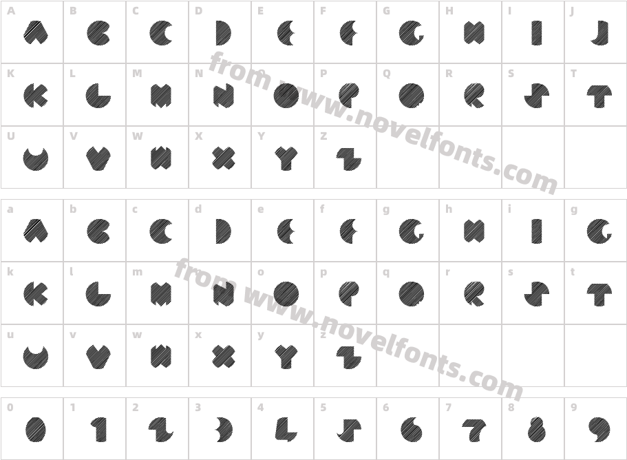 StripedCharacter Map