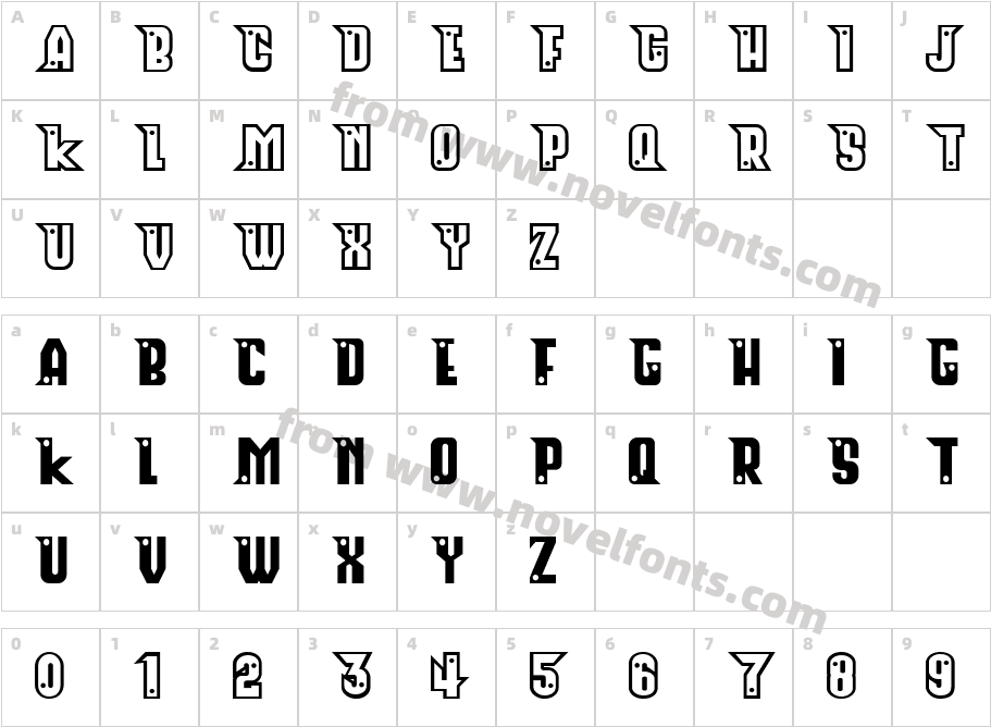 StructureCharacter Map