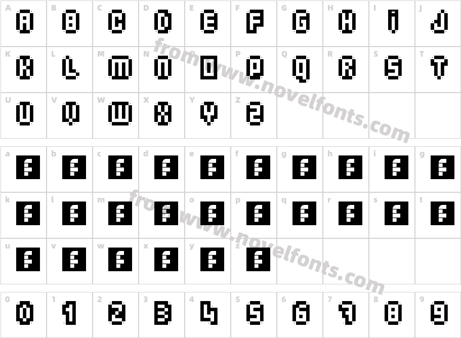 Structured RegularCharacter Map