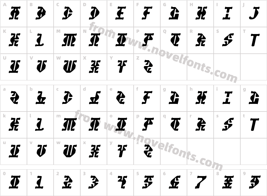 Stupefaction RegularCharacter Map