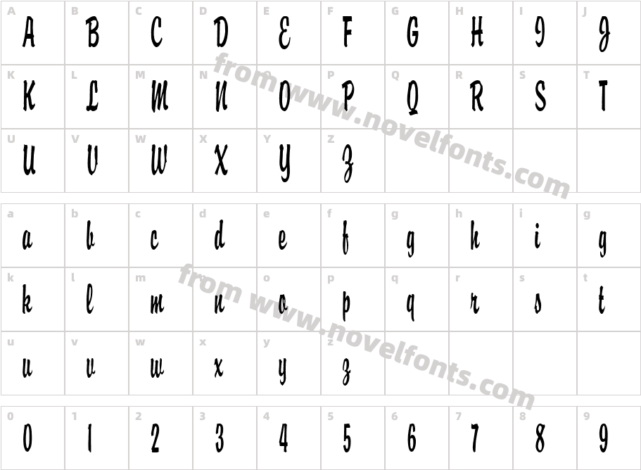 Brisk ThinCharacter Map