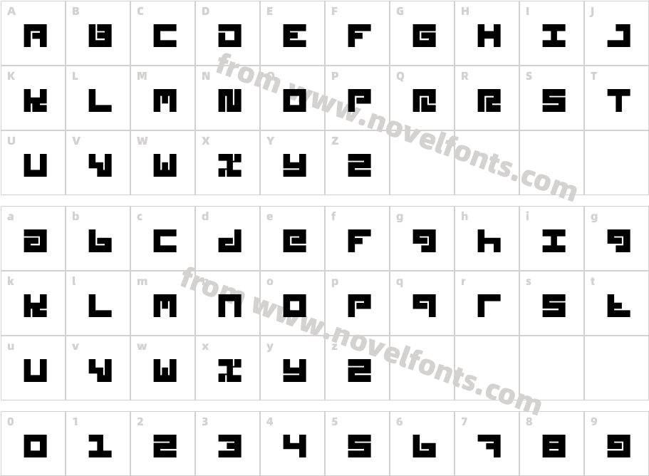 Styl RegularCharacter Map