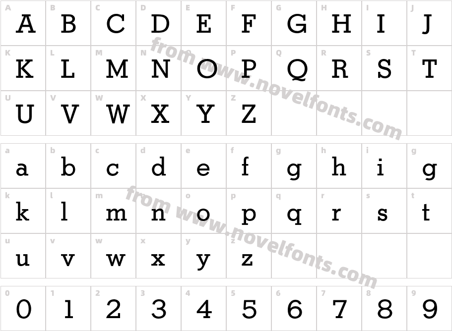 StymieBQ MediumCharacter Map