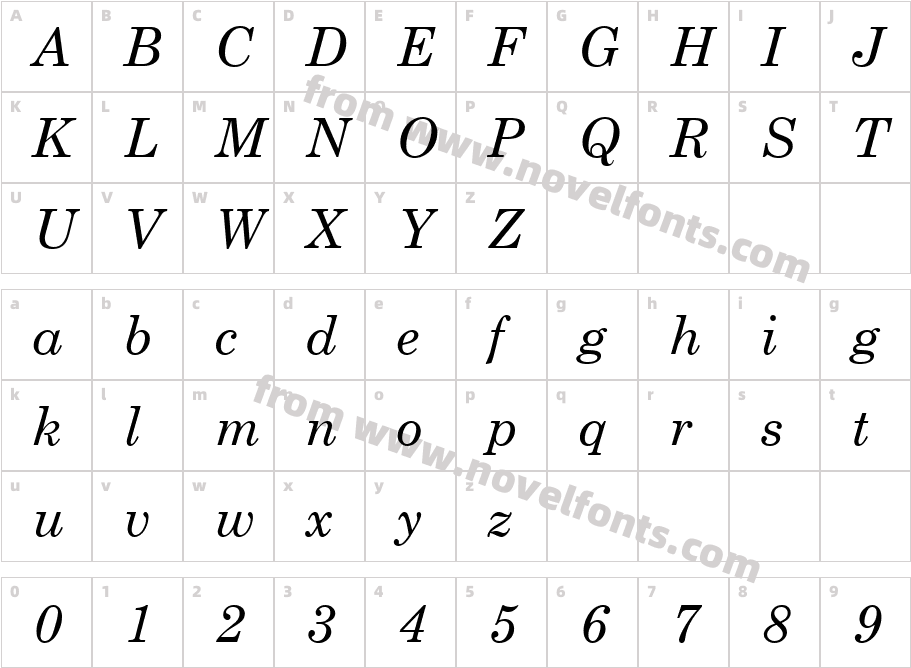 743-CAI978Character Map