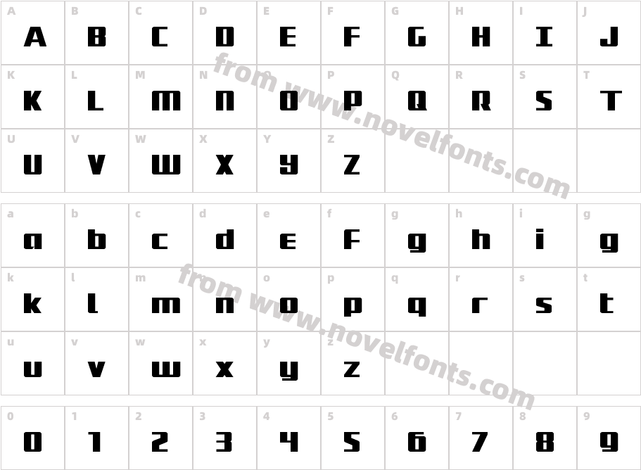 Subadai Baan ExpandedCharacter Map