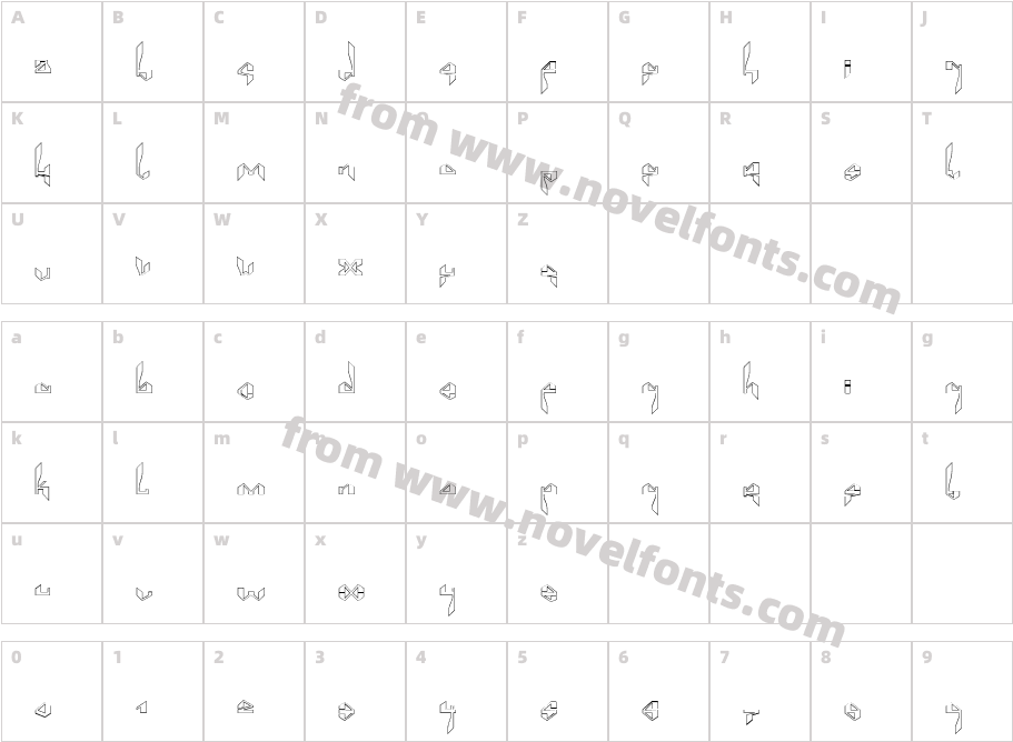 Suberp LightCharacter Map