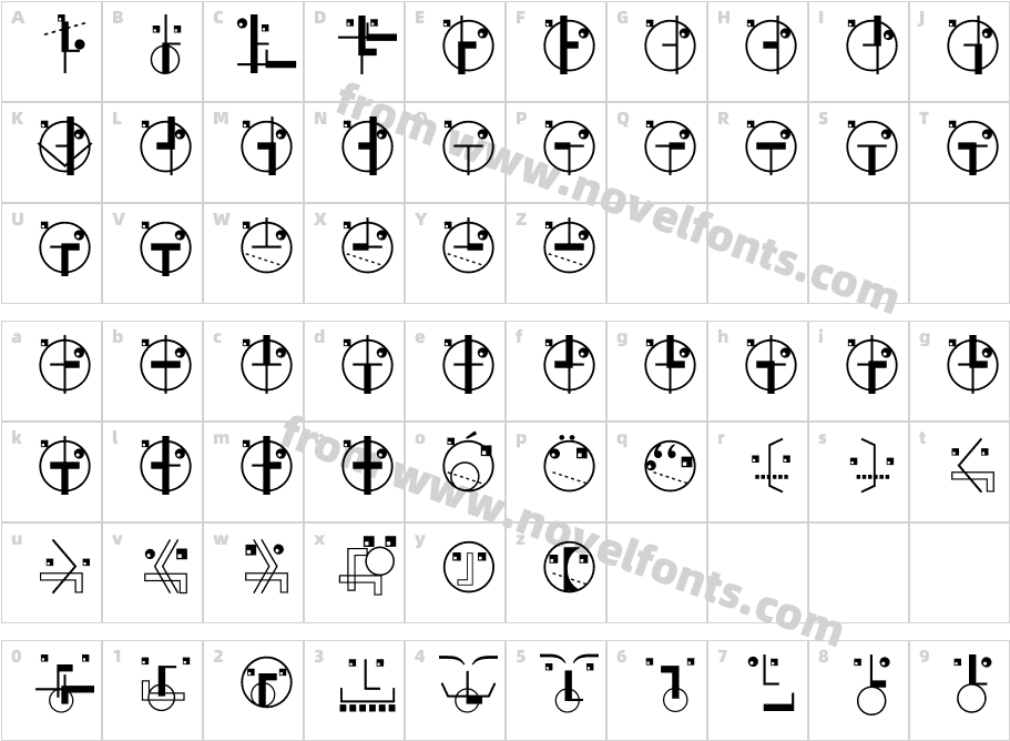 Suprematism OneCharacter Map