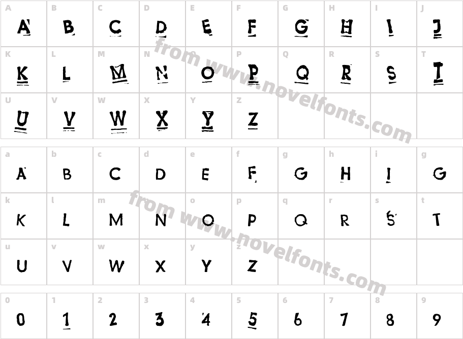 SuspensionCharacter Map