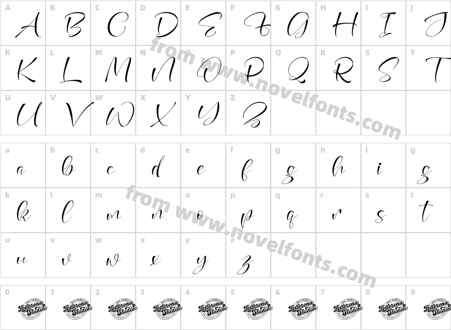 Sweetlime Delight Italic DEMO V ItalicCharacter Map