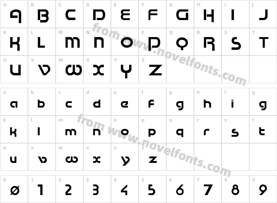 Swish Regular ttnormCharacter Map