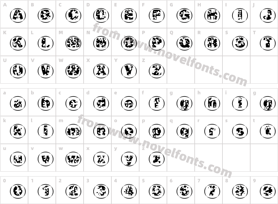 Swiss Cheese Circles02Character Map