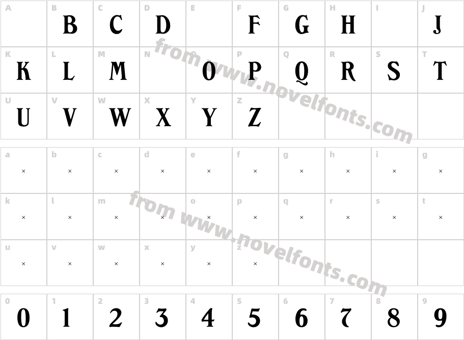 Sycamore LightCharacter Map