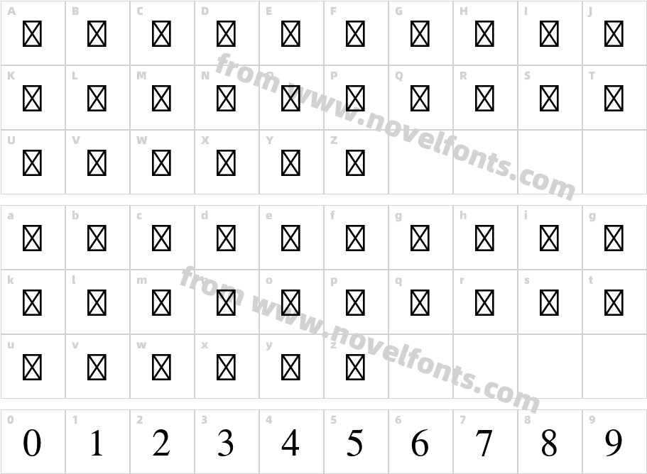 Symbol StdCharacter Map