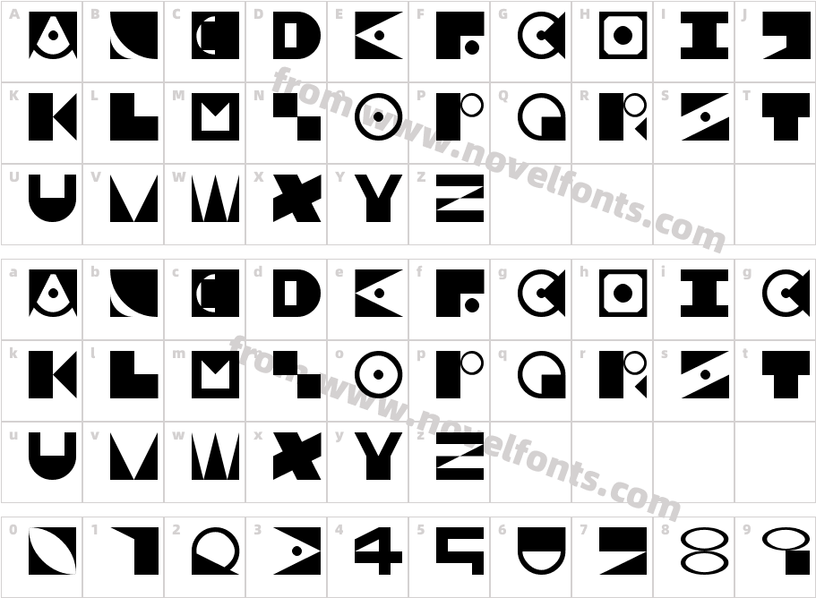 Symbolism RegularCharacter Map