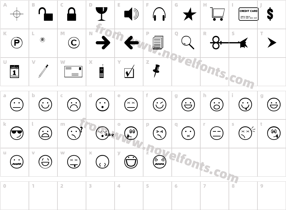 Symbologica JLCharacter Map